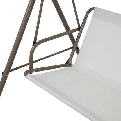 Sillón Columpio de Terraza 3 Personas Taupe