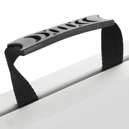 Mesa Plegable Tipo Maleta Rectangular 75x74x180 cm Blanco