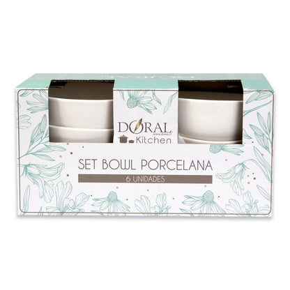 Set 6 Bowls Porcelana