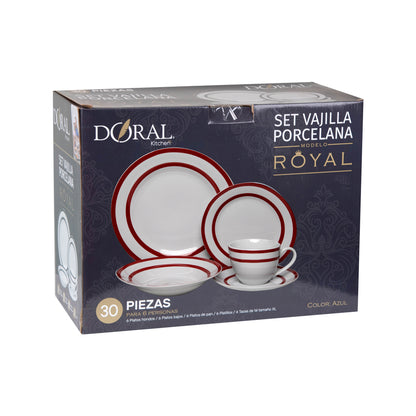 Juego De Loza 30 Piezas Royal