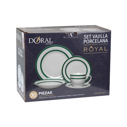 Juego De Loza 30 Piezas Royal