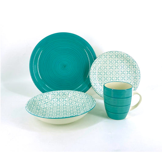 Vajilla 16 Piezas Azul