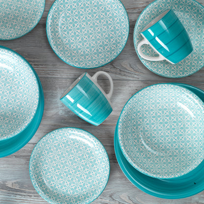 Vajilla 16 Piezas Azul